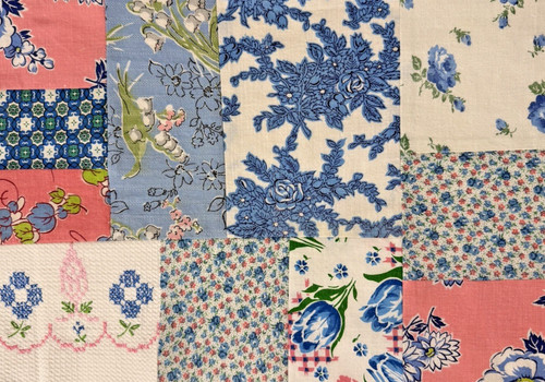 Vintage feedsack fabric - feedsack,