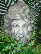 Medusa snake head wall plaque