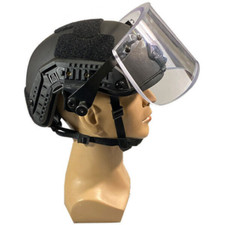 Tactical Uhmw-PE Ballistic IIIA Bullet Proof Helmet Face Guard Shield Mask Large