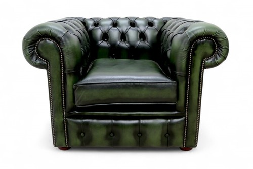 Low back armchair chesterfield - back,