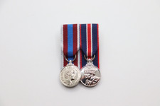 Queen's Platinum Jubilee And King's Coronation Court Mounted Miniature Medals