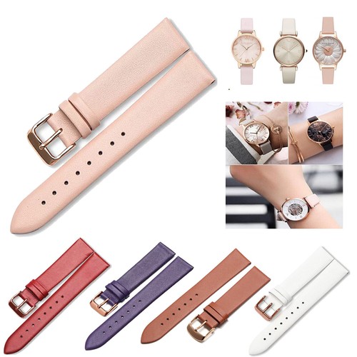 12-20mm watch strap black