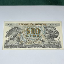 20 Giugno 1966 Repubblica Testa di Aretusa Lire 500