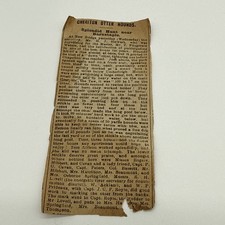 NEWSPAPER CUTTING CHERITON OTTER HOUNDS “ Splendid Hunt near Barnstaple’