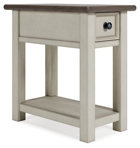 Whitewash end table with - whitewash, usb