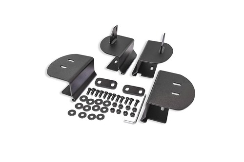 Black riser brackets set - black,