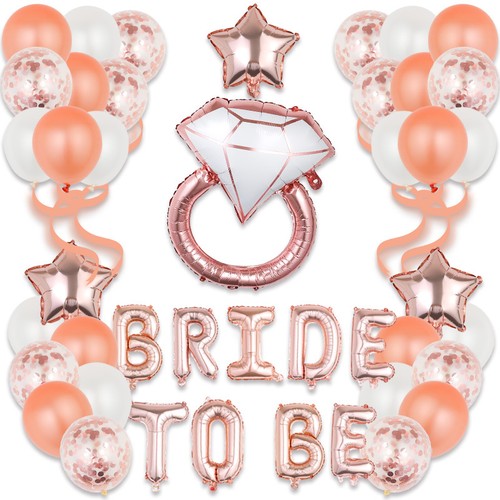 Bride banner balloons - to,