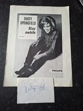 Dusty Springfield Autograph On Album Page 1964