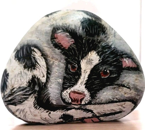 Cow calf pet - rock, artisan