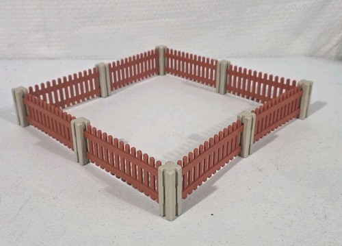 Playmobil orange garden - orange, fence
