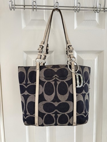 Coach hampton purse navy - hampton,