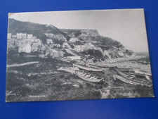 Postcard - Runswick (landscape with boats, houses etc) posted 1905 Whitby