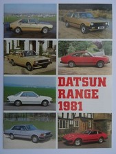 Datsun Brochure 1981:280ZX,Bluebird,Skyline,Laurel,Sunny,Coupe,Violet,Cherry,SSS