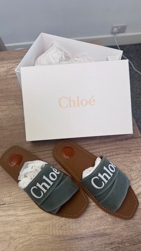 Chloe woody logo sandals - chloe,