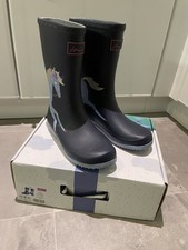 Joules Girls Wellies - navy