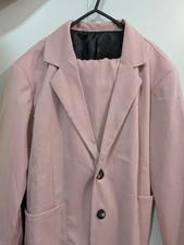 Men’s Light Pink Two-Piece Suit – Blazer & Trousers – Size L