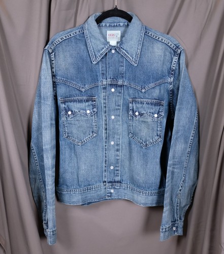 Rrl sawtooth denim jacket - jacket,