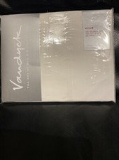 Vandyck "Anemone"  ~ 2 x Standard Pillowcases - quality white pillowcases