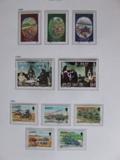 JERSEY 1980-88 MINT OR USED STAMPS & MINI SHEET COLLECTION, SEE THE 23 PHOTOS