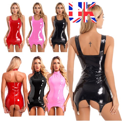 Woman wet look pvc leather - woman,