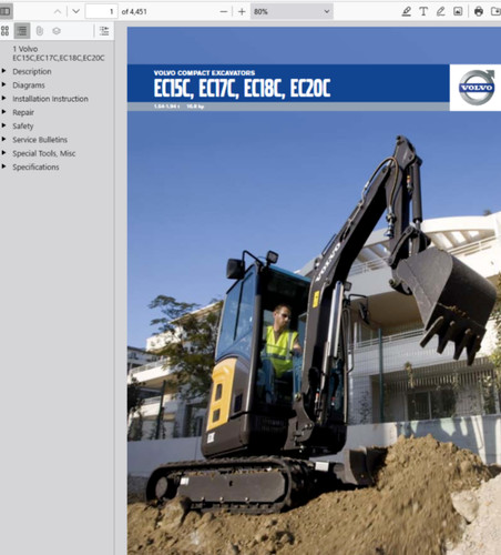 Volvo ec20c mini excavator - volvo,