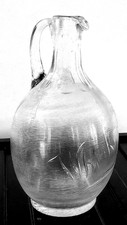 ANTIQUE LARGE GLASS JUG