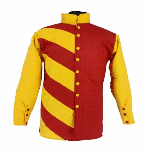 Medieval gambeson yellow color - medieval,