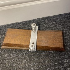 Vintage Wooden The Watts Screwed  Tie / Flower Press 