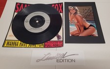 SAM FOX LIMITED EDITION I WANNA HAVE SOME FUN 7" VINYL + SIGNED FRAMED PHOTO