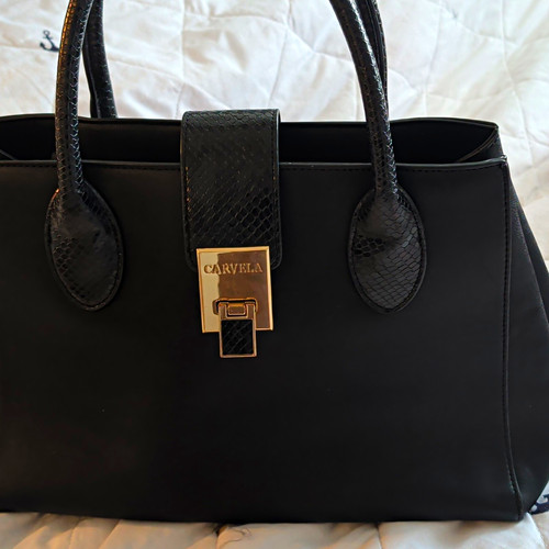 Carvela black faux leather - faux,