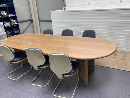 Boardroom table and six - table,