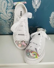 Custom Crystal Diamante Unicorn Converse