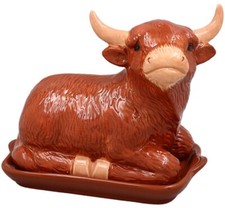 Highland cow butter dish - cow,