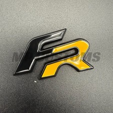 Gloss Black & Yellow FR Badge