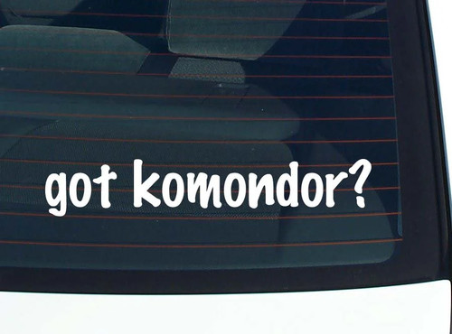 Got komondor car decal - got,