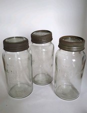 Original Vintage 2lb Kilner Jars with Screw Lids x 3