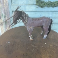Antique wooden horse 19th - antique,