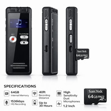 64GB Digital Voice Activated