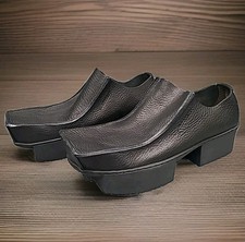 Trippen Platform Black Leather  Shoes, Gothic Avantgarde  EU 39 / US 8