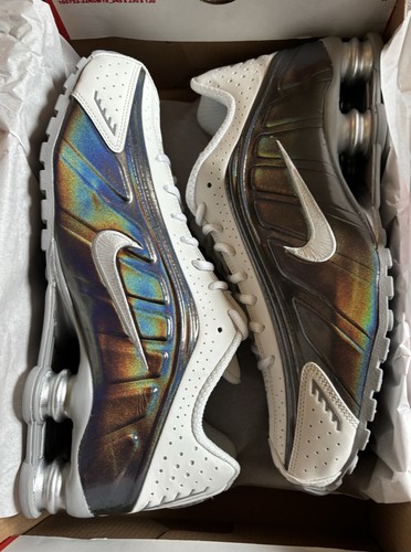 Nike shox white metallic uk - shox, r4