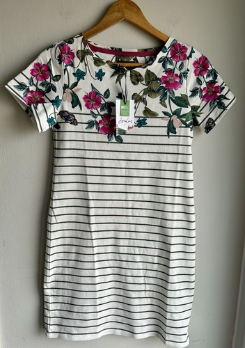 Joules white floral stripe - joules,