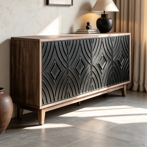Two tone buffet cabinet - two-tone,