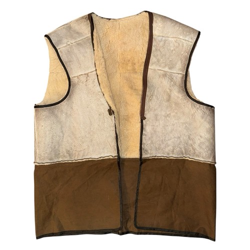 Vintage sheepskin gilet - vintage,