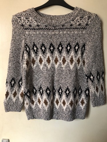 Womens knitted grey diamond - knitted,