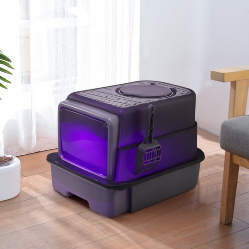 Large cat litter tray - litter, uv