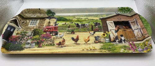 Melamine drinks tray farmhouse - melamine,