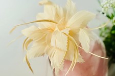 Women Flower Feather Hair Hat