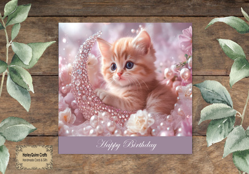 Cat 028 birthday card cute - ,
