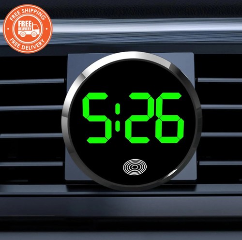 Led car dashboard clock touch - led,