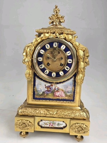 Antique bronze porcelain - porcelain, panel